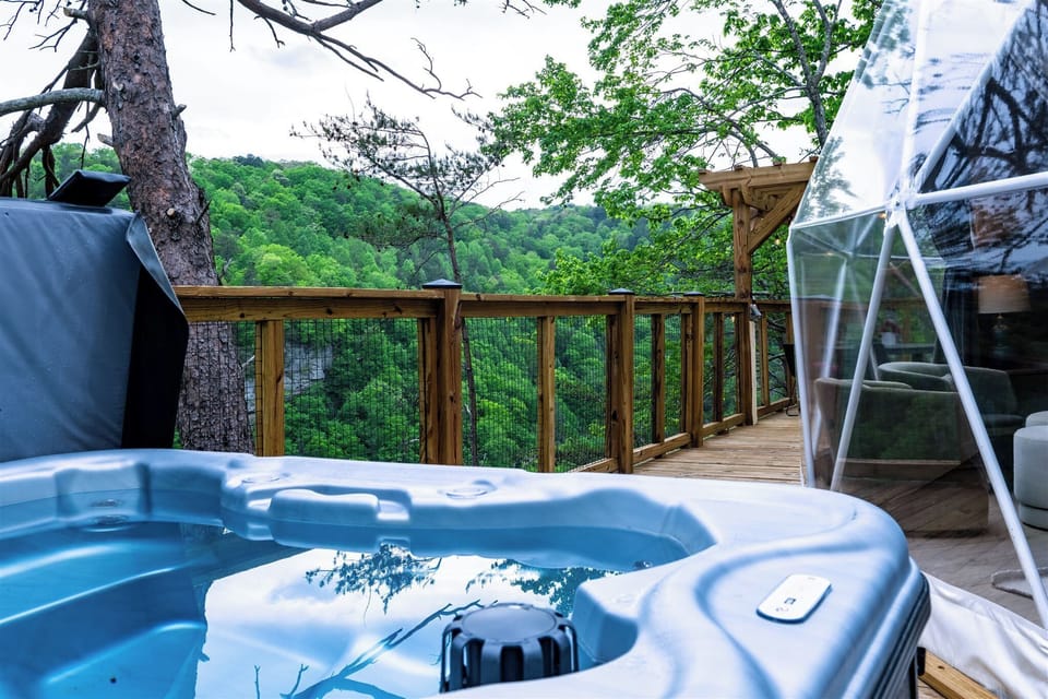 Luxury Dome, Mountain View | Terrace/patio