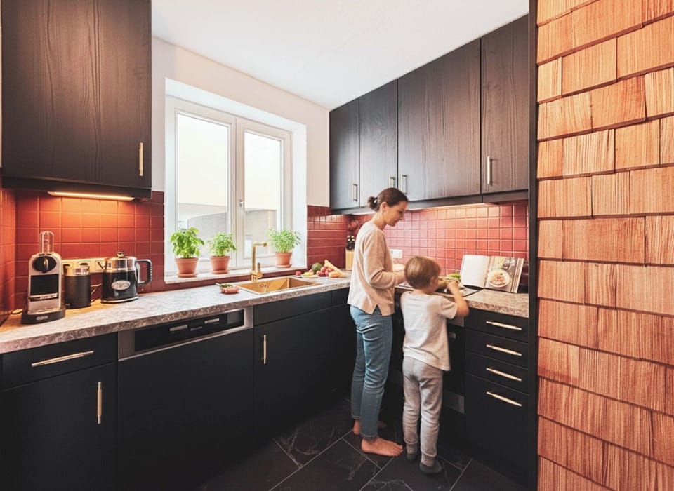 House, 3 Bedrooms, Mountain View, Garden Area | Private kitchen | Highchair
