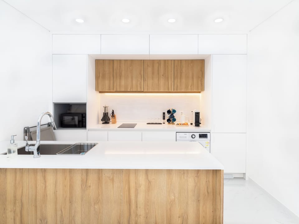 Fridge, microwave, rice cooker, cookware/dishes/utensils
