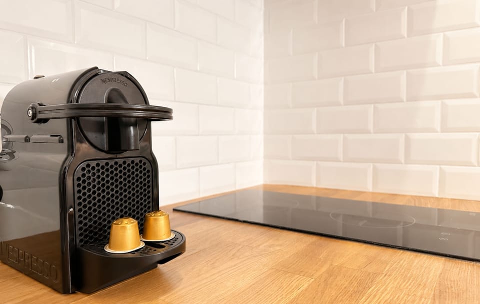 Premium Studio, Courtyard View | Private kitchen | Espresso maker, electric kettle, toaster, freezer