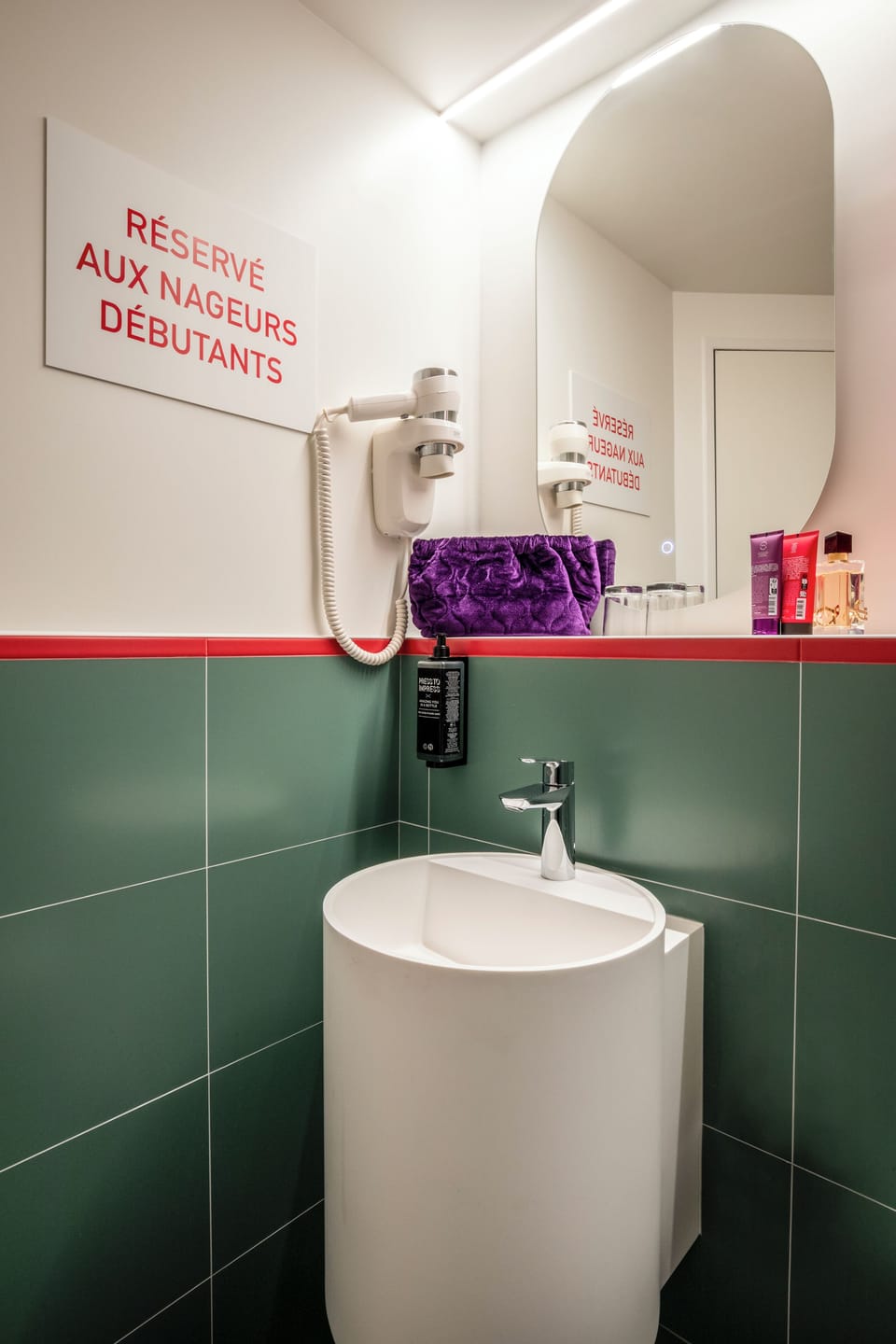 Shower, eco-friendly toiletries, hair dryer, towels