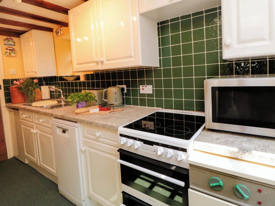 Fridge, microwave, dishwasher, toaster