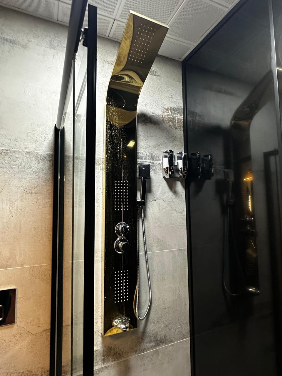 Deluxe Suite, City View | Bathroom | Shower, hair dryer, slippers, towels