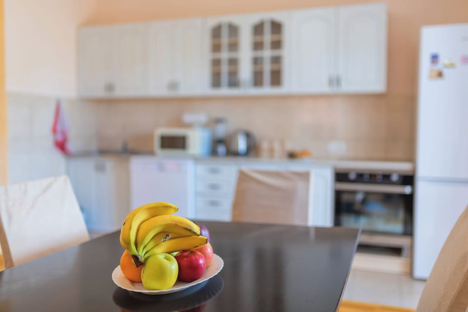 Family Villa | Private kitchen | Full-size fridge, oven, dishwasher, espresso maker