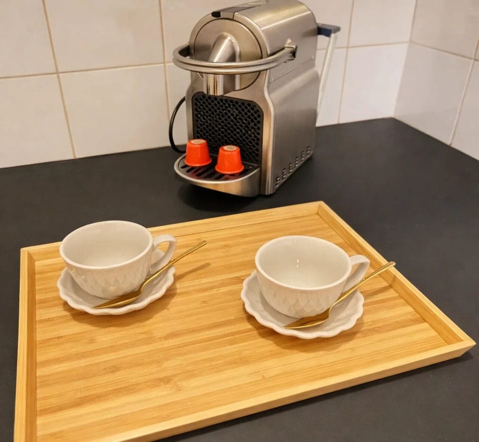 Standard Apartment, Courtyard View | Private kitchen | Espresso maker, electric kettle, toaster, freezer