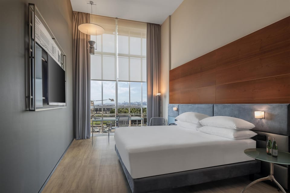 Room, 1 King Bed, Accessible | Hypo-allergenic bedding available, down comforters, minibar