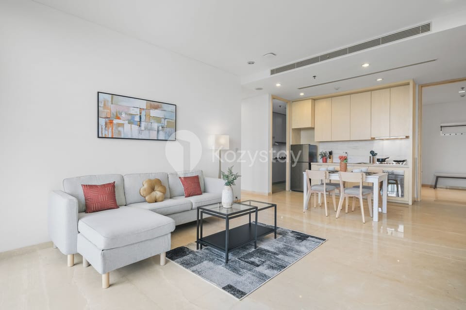Apartment, 2 Bedrooms, City View | Living area | Flat-screen TV