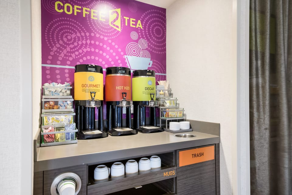 Free daily self-serve breakfast
