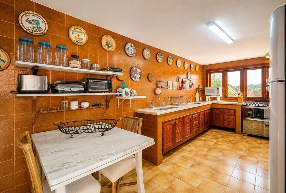 Villa | Private kitchen | Coffee/tea maker, fridge, microwave, cookware/dishes/utensils