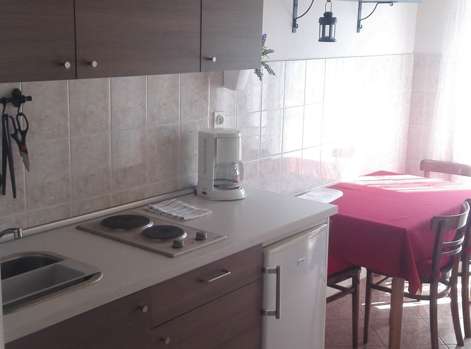 Apartment (One Bedroom Apartment with Balcony an) | Private kitchen | Fridge