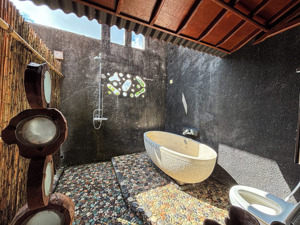Deluxe Double Room | Bathroom | Towels, soap, shampoo, toilet paper