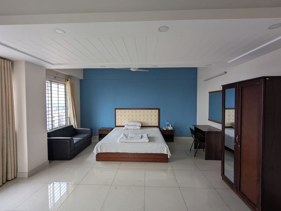 Deluxe Studio, Balcony, City View | Desk, laptop workspace, free WiFi