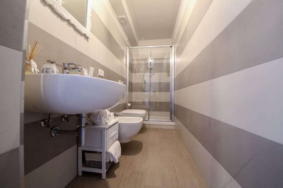 Standard Double Room | Bathroom | Shower, free toiletries, hair dryer, slippers