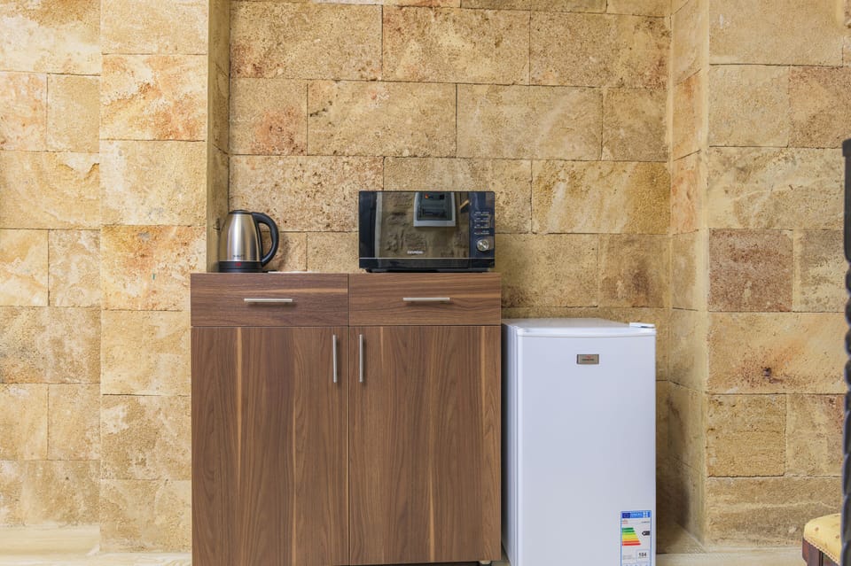 101 | Private kitchenette | Mini-fridge, stovetop, electric kettle, cookware/dishes/utensils