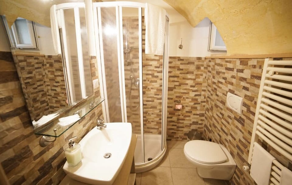 Standard Double Room | Bathroom | Hair dryer, towels, soap, shampoo