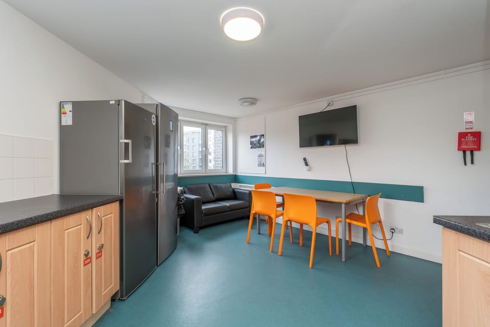 Full-size fridge, microwave, oven, stovetop