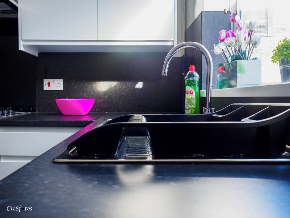 Shared fridge, microwave