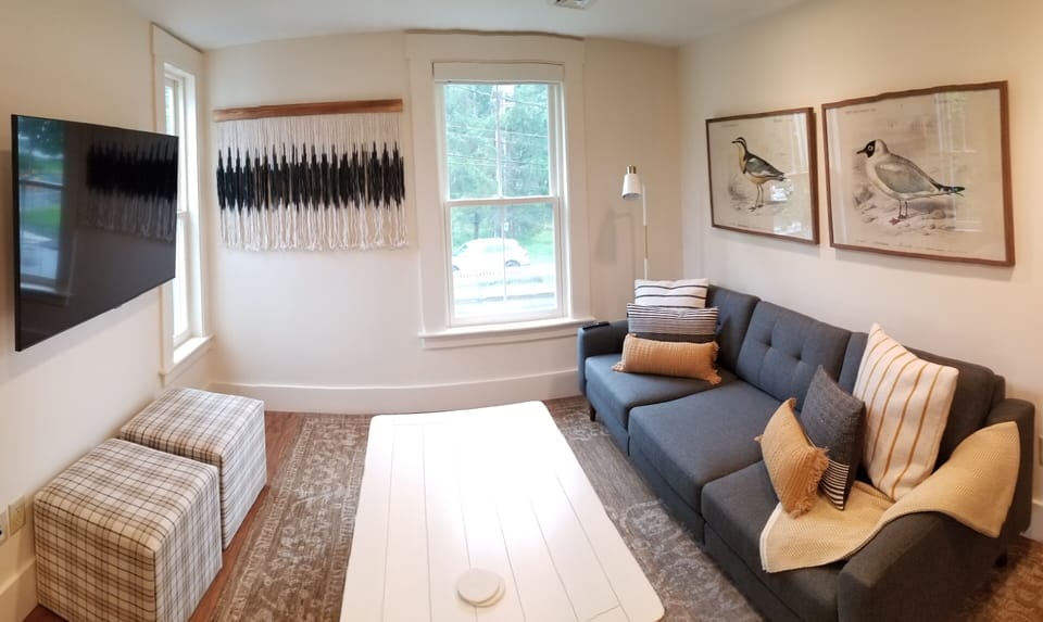 Suite, 1 King Bed | Living area | 36-inch Smart TV with digital channels