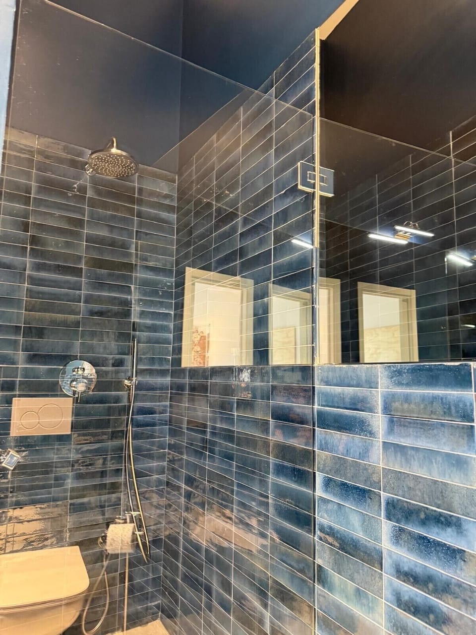 Deluxe Double or Twin Room, Balcony, City View | Bathroom | Shower, hair dryer, bathrobes, towels