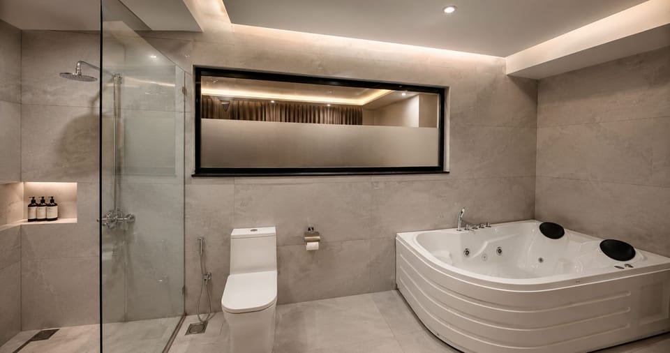 Presidential Suite, Mountain View | Bathroom | Shower, hair dryer, bidet, heated floors (bathroom)