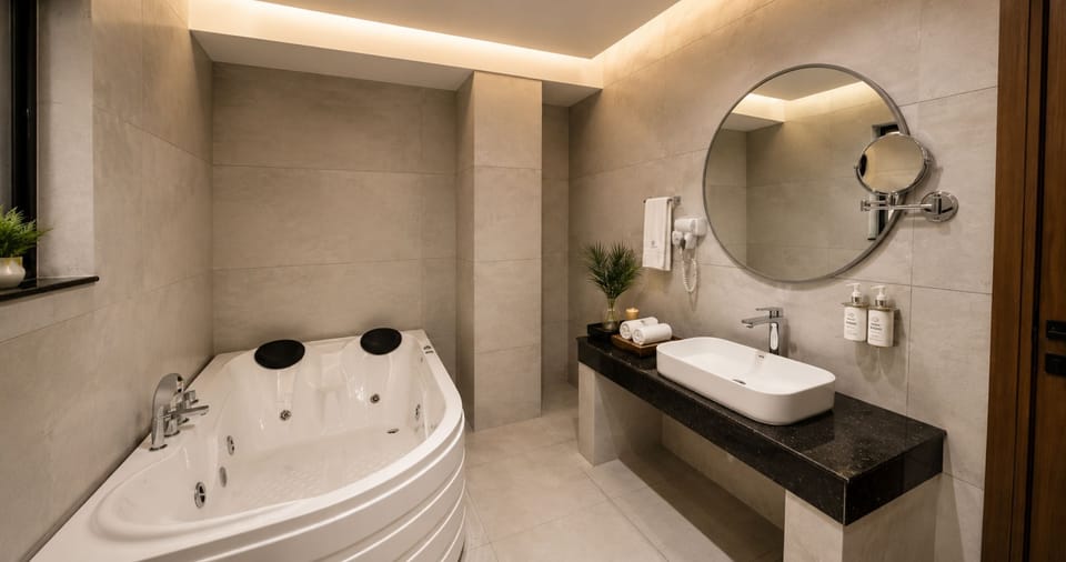 Presidential Suite, Mountain View | Bathroom | Shower, hair dryer, bidet, heated floors (bathroom)