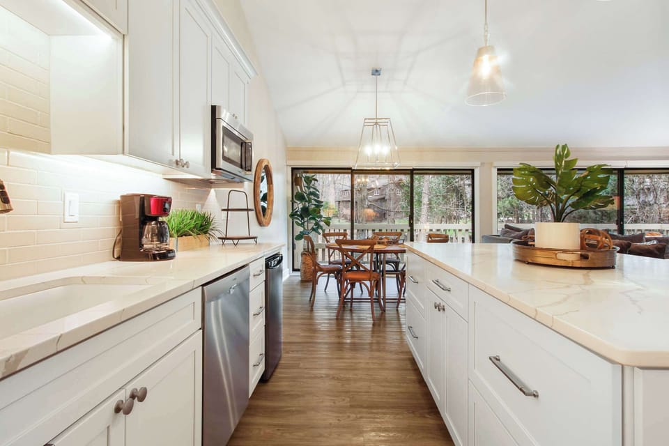 Condo, Multiple Beds, Patio, Garden View (All Decked Out at Abbey Springs) | Private kitchen | Fridge, microwave, oven, stovetop