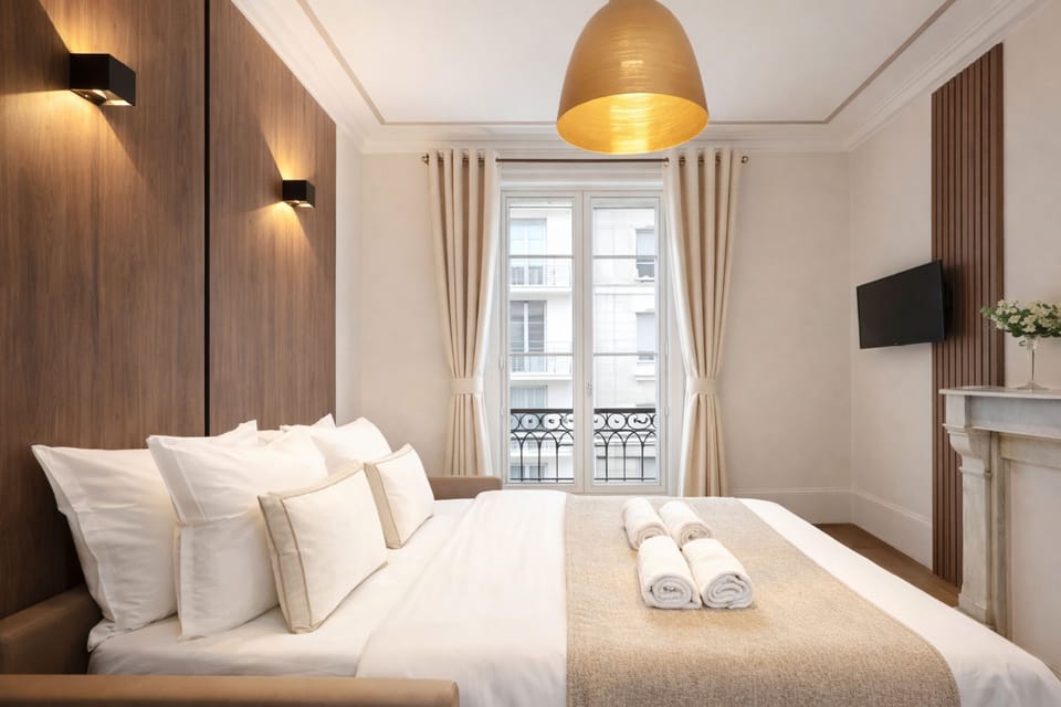 Signature Apartment, Courtyard View | Living area | 80-cm Smart TV with digital channels