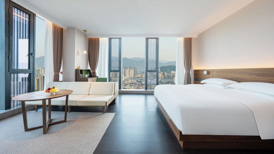 Business Double Room, City View | Blackout drapes, soundproofing, iron/ironing board, free WiFi