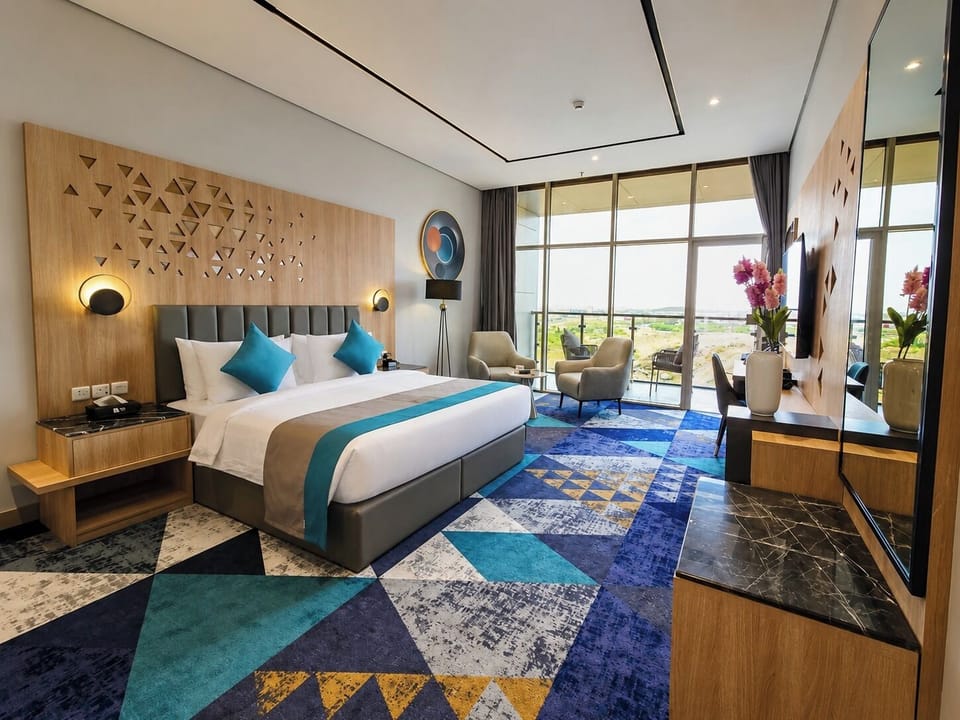 Panoramic Studio, Balcony | Egyptian cotton sheets, premium bedding, pillowtop beds, minibar