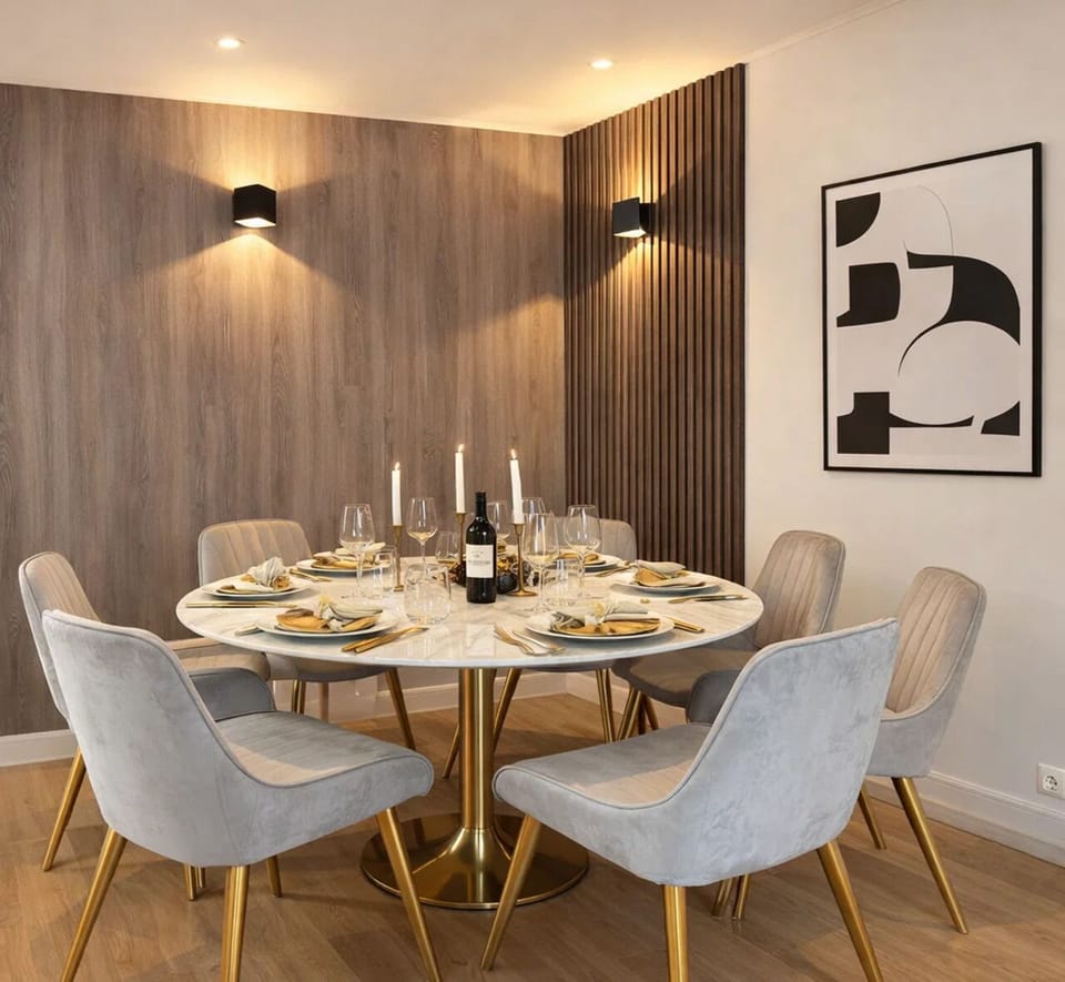 Family Apartment, Courtyard View | Living area | 80-cm Smart TV with digital channels