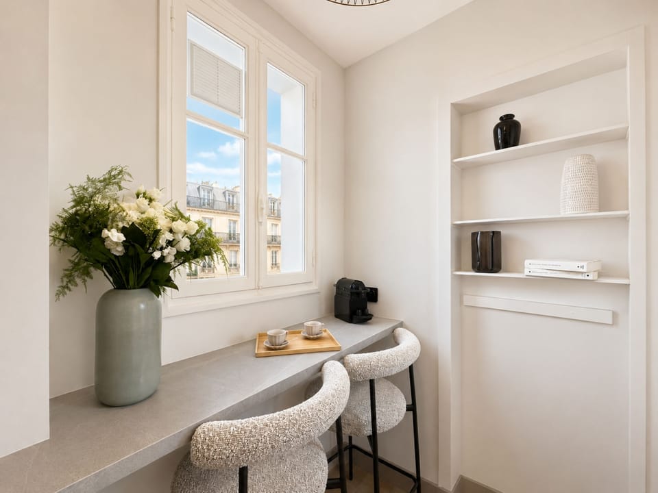 Superior Apartment, Courtyard View | Private kitchen | Espresso maker, electric kettle, toaster, freezer