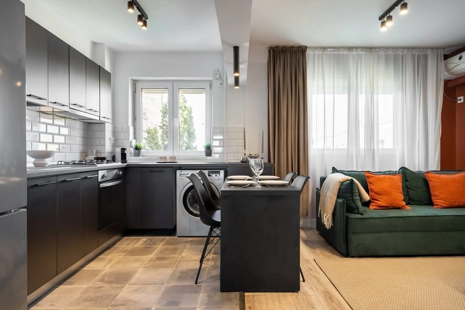 Comfort Apartment, 2 Bedrooms, Balcony | Living area | 43-inch Smart TV with digital channels, Netflix, streaming services