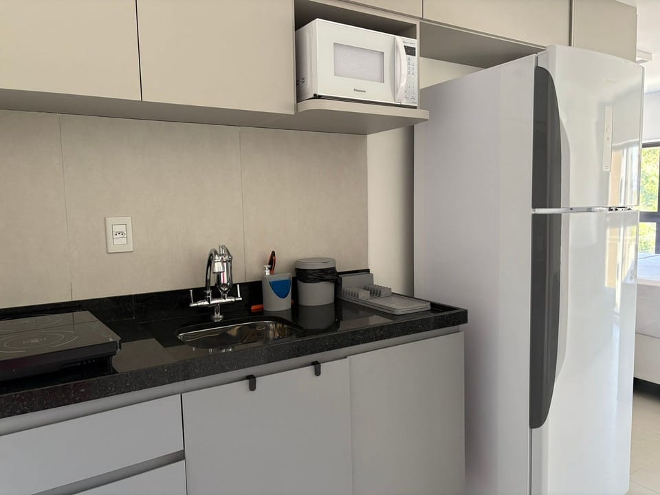 Studio | Private kitchen | Full-size fridge, microwave, coffee/tea maker, toaster