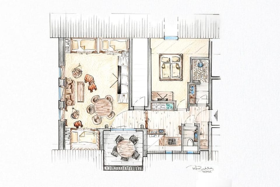 Suite, Balcony, Garden View | Soundproofing, WiFi (free), individually decorated