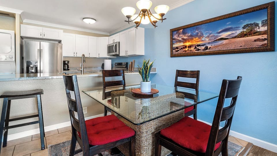 Condo, Multiple Beds, Lanai, Ocean View (Sea Village 3306) | Private kitchen | Dining tables