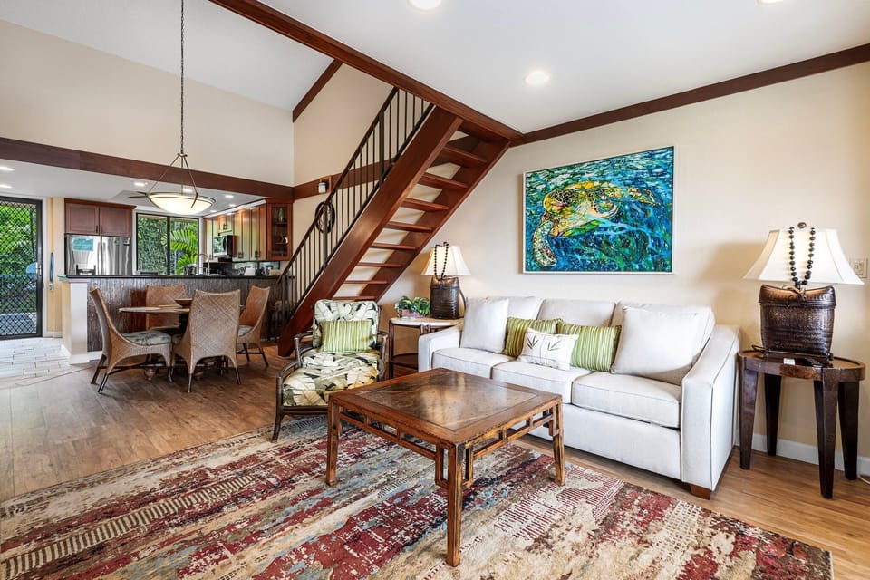 Condo, Multiple Beds, Lanai, Ocean View (Country Club Villas 303) | Living area | 42-inch flat-screen TV with digital channels