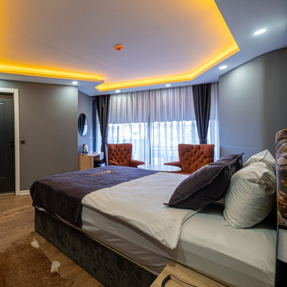 Egyptian cotton sheets, premium bedding, memory foam beds, minibar