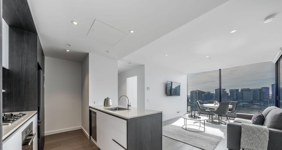 Two Bedroom Two Bathroom Apartments with Stadium & Harbour Views | Blackout drapes, iron/ironing board, cribs/infant beds, free WiFi