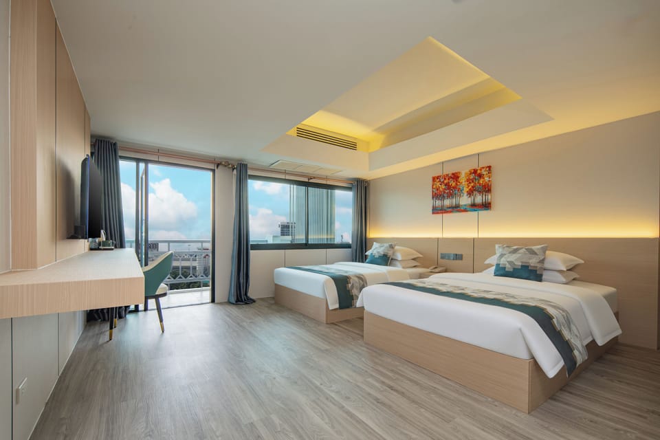 Superior Twin Room | Premium bedding, soundproofing, free WiFi, bed sheets