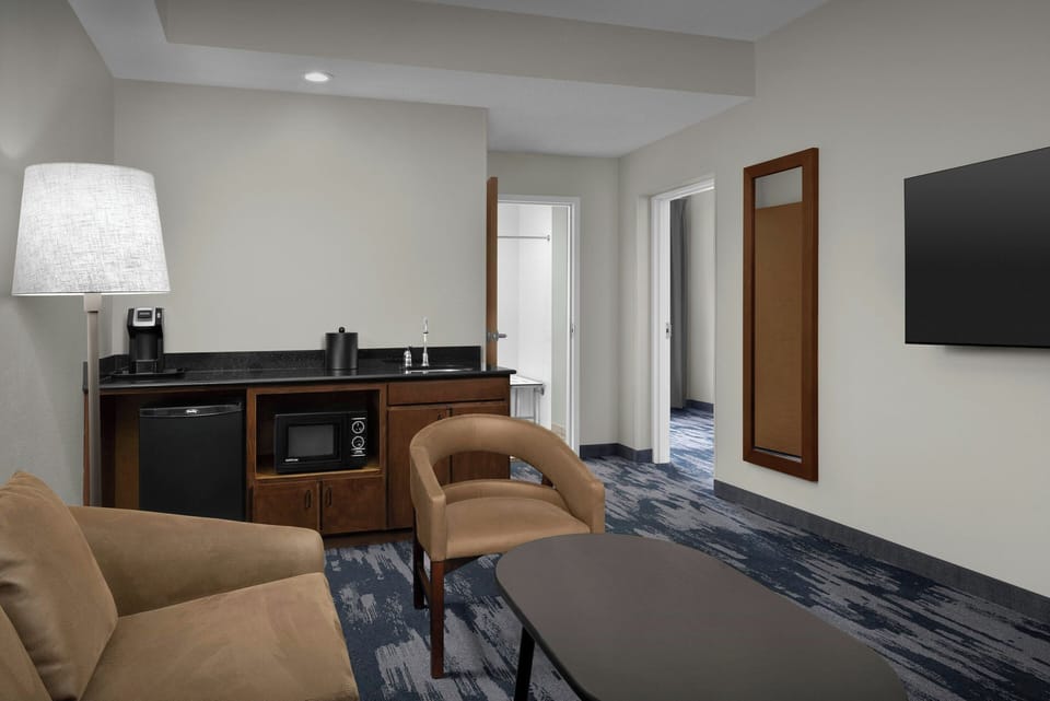 Room, Multiple Beds, Hearing Accessible (Roll-in Shower) | Premium bedding, in-room safe, desk, iron/ironing board