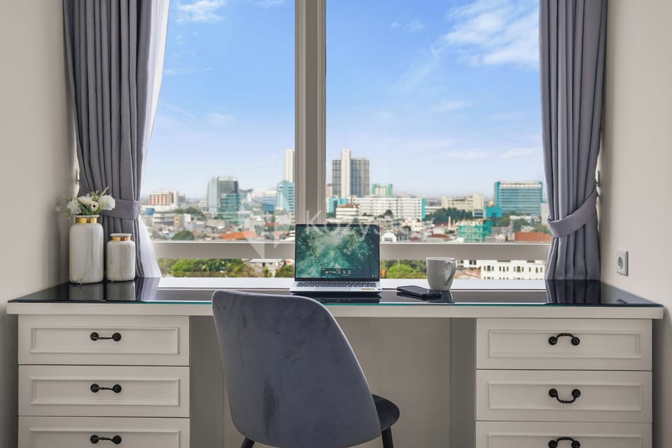 Apartment, 1 Bedroom, City View | Laptop workspace, iron/ironing board, free WiFi