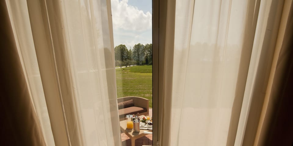 Junior Triple Room, Private Bathroom, Garden View | View from room