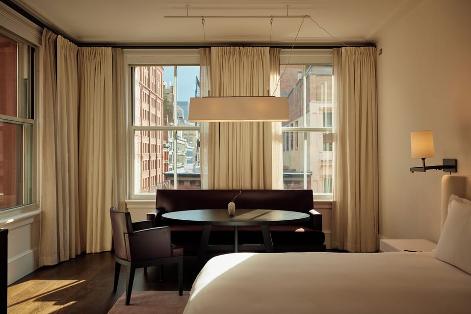 SoHo Deluxe Studio | Hypo-allergenic bedding, down comforters, pillowtop beds