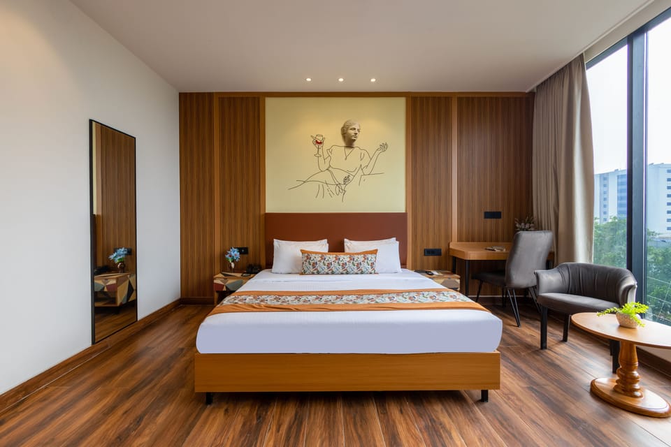 Egyptian cotton sheets, premium bedding, memory foam beds, in-room safe