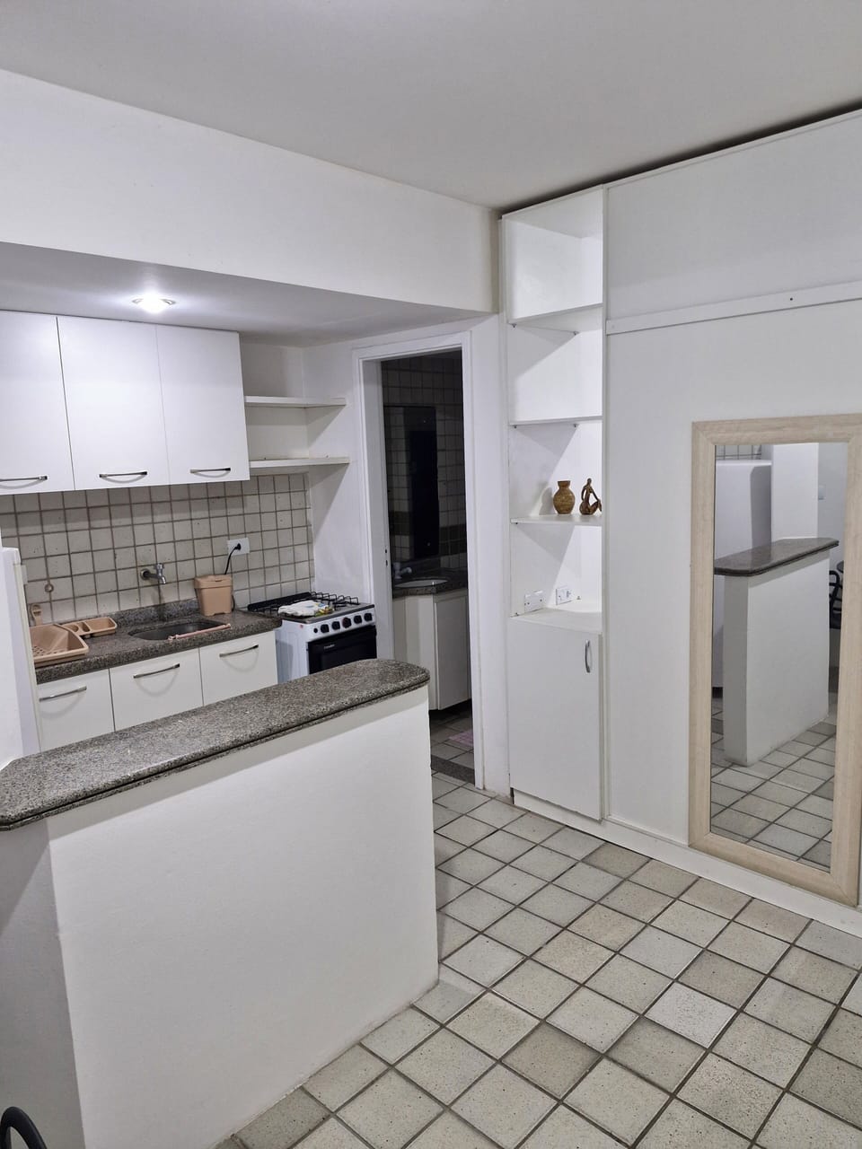 Apartment | Private kitchen | Full-size fridge, microwave, oven, stovetop