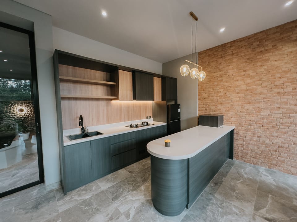 Family Villa, Balcony | Private kitchen | Full-size fridge, microwave, coffee/tea maker, electric kettle