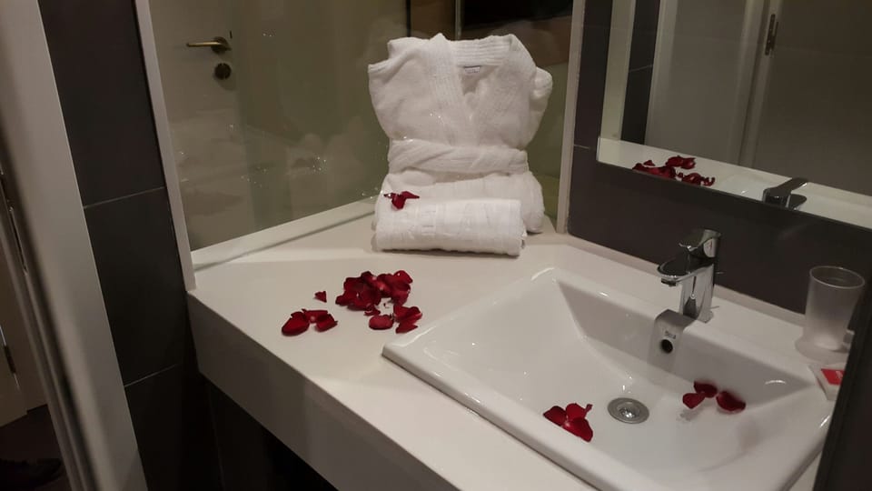Shower, free toiletries, hair dryer (on request), towels