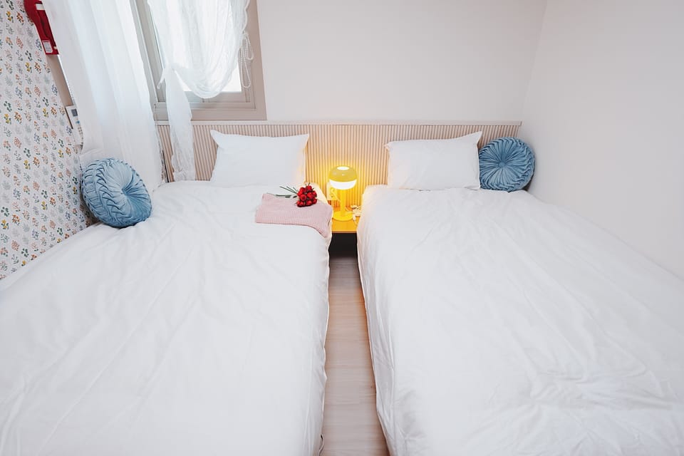 Business Twin Room, 1 Bedroom, Non Smoking, City View | Hypo-allergenic bedding, soundproofing, free WiFi, bed sheets