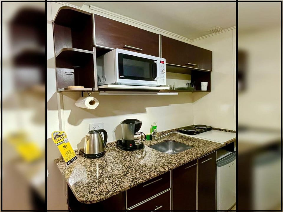 Apartment | Private kitchen | Mini-fridge, oven, cookware/dishes/utensils