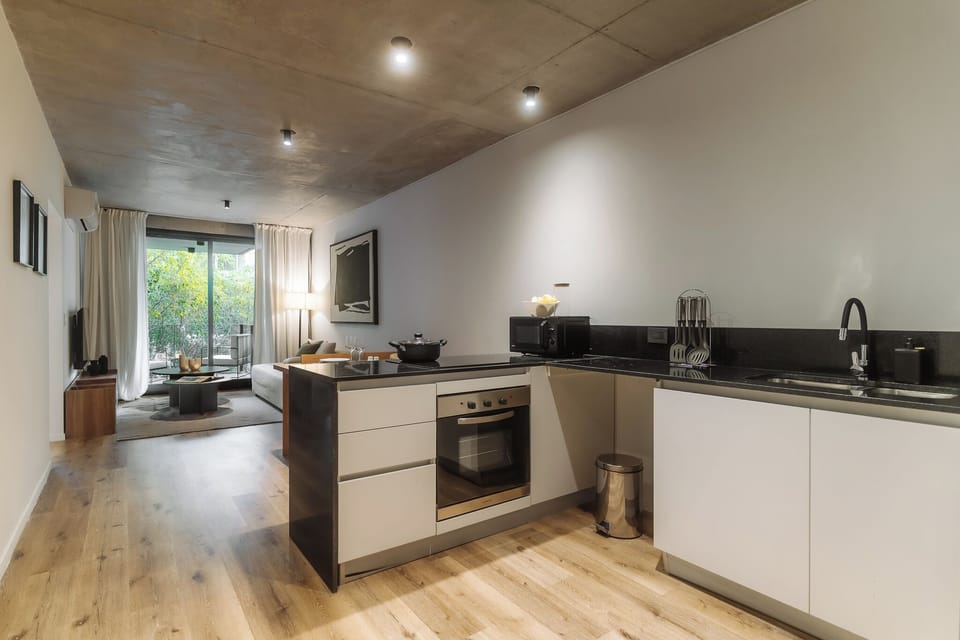 Apartment, 2 Bedrooms | Private kitchen | Full-size fridge, microwave, oven, stovetop